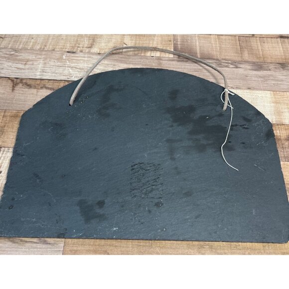 Hand-Painted Slate Autumn Welcome Sign With Scarecrow & Bird Design - Picture 3 of 3